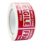 250Paste Roll Fragile English Warning Label Stickerï¼ŒCopper Plate Adhesive Anti Tamper Fragile Item Warning Stickers (New)