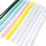 10 Plastic 30 Hole Loose Leaf Binders Ring Binding Spines Combs 85 Sheets Capacity (New)