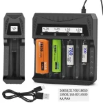 Intelligent LCD Battery USB Charger   37988 Slots for 18650 4.2V Li ion & (New)