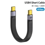 USB4 Short Cable 40Gbps Data Transfer 240W PD Fast Charging Thunderbolt 46115 Interface (New)