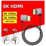 8K 90 degree HDMI compatible 2.1V Cable Cord 8K 60Hz 4K 120Hz 48Gbps EARC (New)