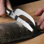 2in1 Fish Skin Brush Fast Remove Fish Scale Scraper Planer Tool Fish Scaler (New)