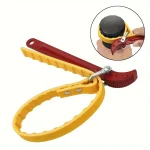 8IN Belt Wrench Oil Filter Puller Strap Spanner Chain Wrench Strap Opener Adjustable (New)