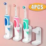 Traceless Toothbrush Holder Bath Wall Mounted Electric Toothbrush Holders Adults Toothbrush Stand Hanger Bathroom (New)