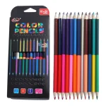 24 Colors Double Headed Pencils for Children Professional Drawing Sketching and Pastel Art (New)