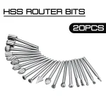 20 3mm Woodworking Carving Milling Cutter HSS Durable HSS Routing Router Drill Bits (New)