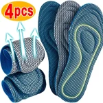 4 Memory Foam Orthopedic Insoles for Shoes Antibacterial Deodorization Sweat Absorption Insert Sport (New)