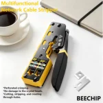 BEECHIP RJ45 Crimp Tool Pass Through Ethernet Crimping Tool for Cat6 Cat5 Cat5e (New)