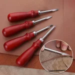 Leather Common Edge Beveler Skiving Craft Keen Edge Cutting Tool for Beveling V shaped (New)