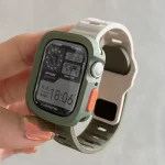 Candy Silicone Case Strap Apple Watch Series 9 45mm Band (New)