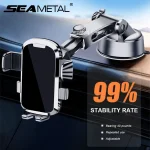 SEAMETAL Car Phone Holder Suction Cup Stand Gravity Dashboard Phone Mount Stand GPS (New)