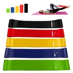 Yoga Sport Exercise Elastic Fitness Bands Ideal For Home 5 Different Levels Resistance (New)