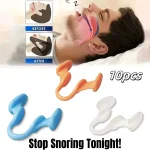 2 4 6 8 10 Nose Clip Anti Snoring Soft Nasal Dilator Stop Snore Device for Aid (New)