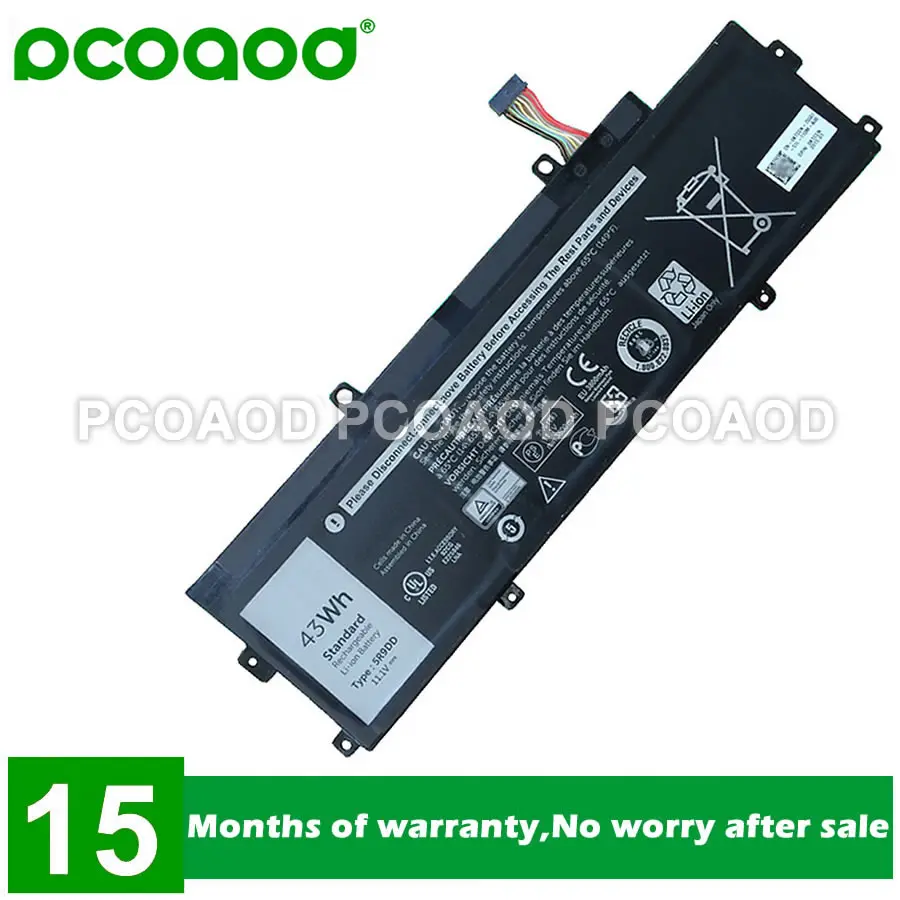 Sbe7baccd6f194de9994b2377a6b152f8f.webp 11.1V 43Wh 3800mAh Mode 5R9DD 05R9DD 0KTCCN KTCCN XKPD0 Battery Dell Chromebook (New) - Image 1