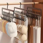 Wall Mounted Metal Coat Rack Storage Box with 8 Hooks   Perfect for Hats, (New)