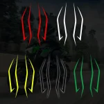 Motorcycle Fairing Sticker Decoration Reflective Cool Front Pull Headlight Decals for Kawasaki Ninja (New)