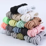 1 Pair Round Shoelaces Coconut 350 Black Angel 700 Classic Shoe Laces Tightly (New)