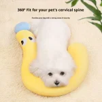 U Shaped Pet Neck Pillow Soft Comfort Headrest Deep Sleep Cushion for Small Puppy (New)