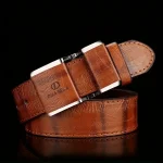 Mens Business Belt Smooth Buckle Leisure Belt Jeans Belt Suit Pants Belt (New)