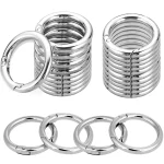 46315 Pack Round Carabiner Clip for Keys, Buckle, Bags, Purses   Key Chain (New)