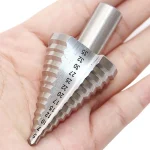 5 35MM High Speed Steel Step Drill Bit Wood Metal Drilling Bit HSS Power (New)