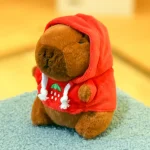 Cute Small Size Capybara Plush Toy With Wings Hoodie Simulation Capybara Doll Fluffty (New)