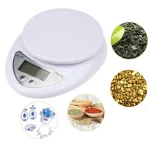 1g 5kg Electronic Scale Portable Digital Scale Food Balance Measuring Weight Kitchen Scales Small (New)