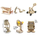 DIY Microscope Excavator Fan Robot Model Kit   Science and Technology Trend Toy (New)