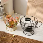 Metal Coffee Capsule Holder Large Capacity Cup Coffee Pod Organizer for Coffee Shop (New)