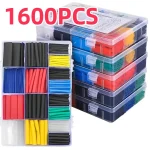 1600 127 Heat Shrink Tube Kit Thermoresistant Tubing Heat Shrink Wire Wrapping Electrical Connection (New)