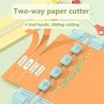 1 4 in 1 two way paper cutter, manual office paper cutter, send 4 (New)