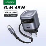 UGREEN 45W GaN Retractable Cable Charger UFCS PPS QC PD 3 For iPhone (New)