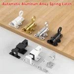 Aluminum Alloy Self Closing Latches,Sprung Door Window Locks,Resilient Bolt Latch,Safety Automatic Spring Barrel Slide (New)