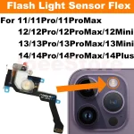 Flash Light Sensor Flex Cable For iPhone 14 13 12 11 Pro Max (New)