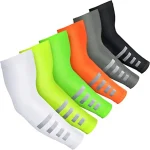 2 Summer Sun UV Protection Women Arm Sleeves Reflective Night Cycling Running Arm (New)