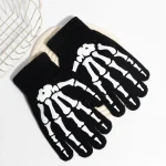 Unisex Knitted Gloves Half Full Finger Autumn Winter Gloves Halloween Decorative Gloves (New)