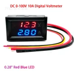 DC 0 100V 10A Digital Voltmeter Ammeter Dual Display Voltage Detector Current Meter Panel (New)