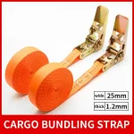 Heavy Duty Metal Buckle Tie Down Cargo Straps for Car and Truck   Strong (New)
