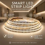 120 180 240LEDs m SMD2835 LED Strip DC12 24V 3000K 4000K 6000K 8mm 10mm B Flexible Tape 0.5 10M (New)