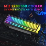5V ARGB Sync M.2 SSD Heatsink 2280 NVMe M2 Cooler Endless Abyss RGB (New)