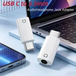 Mini Type C to 3.5mm Jack Audio Adapter USB C 3.5mm Aux Adapter (New)