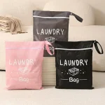 Waterproof Travel Laundry Bag Wet Dry Organizer Pouch with Zipper Hanging Strap Portable (New)