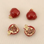 3 Copper Inlay   European & American Fashion   Exquisite Pomegranate Chain Pendant, (New)