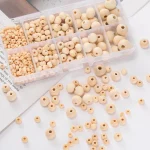 372 Lots 4 12mm Round Ball Wooden Beads Spacer Loose Beads for Handmade DIY Necklace (New)