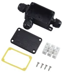 3 Way Outdoor Waterproof IP66 Electrical Cable Wire Connector Junction Box With Terminal (New)