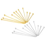 50 Lot Stainless Steel Water Gold Plated Ball Head Pins 20 30 40mm Earrings Findings for (New)