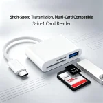 3 in 1 Type C Adapter TF SD High Speed Memory Card Reader OTG USB C USB (New)