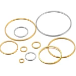 20 Stainless Steel Flat Bezels Hollow Pendant Circles Charm Earrings Rings Wire Hoops (New)