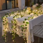 10M 5M 2M Green Leaf Fake Plants String Light Battery Powered Waterproof String Light For (New)