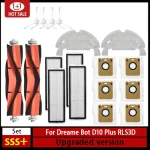 For Accessories Dreame Bot D10 Plus RLS3D Robot Vacuum Cleaner Hepa Filter Mop (New)